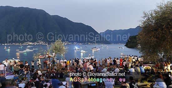attesa dei Fuochi di San Giovanni a ossuccio Lago di Como