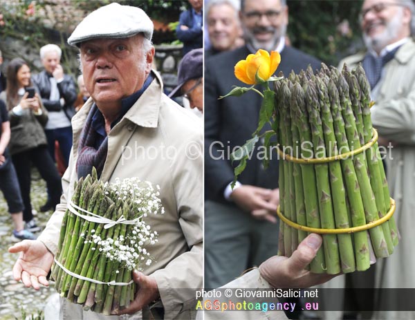 Sagra degli asparagi a Rogaro, l'imbonitore
